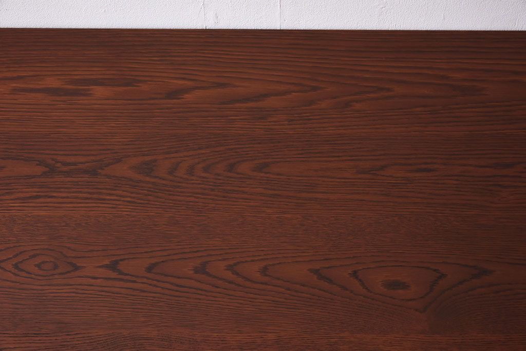 ラフジュ工房オリジナル 格納スツール付き　アンティークペイントが魅力の8人掛けテーブル(ダイニングテーブル、作業台)