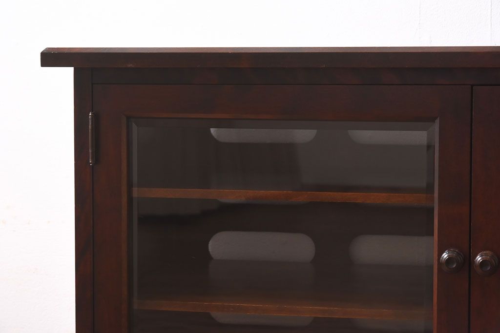 中古　北海道民芸家具　品の良い佇まいが魅力のオーディオキャビネット(サイドボード、リビングボード)