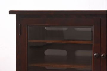 中古　北海道民芸家具　品の良い佇まいが魅力のオーディオキャビネット(サイドボード、リビングボード)