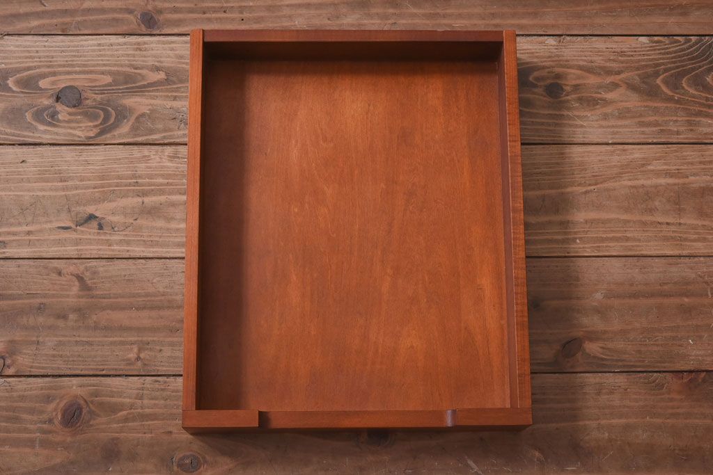 中古　北海道民芸特注品　細かく分かれた収納スペースが便利なキャビネット(ローボート、収納棚)