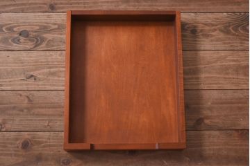 中古　北海道民芸特注品　細かく分かれた収納スペースが便利なキャビネット(ローボート、収納棚)