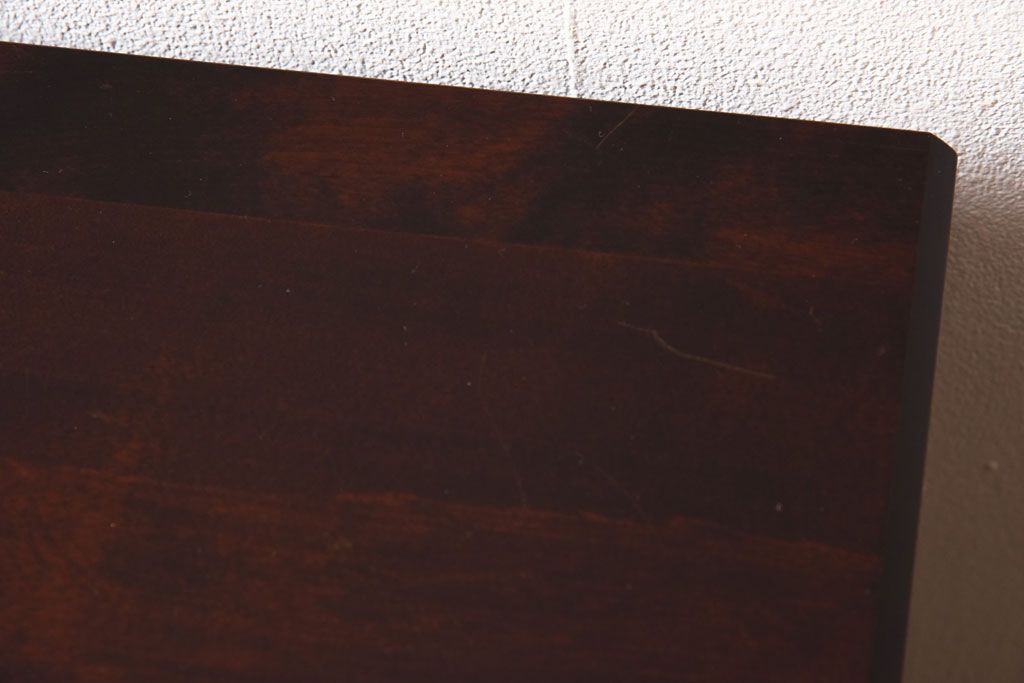 中古　北海道民芸特注品　細かく分かれた収納スペースが便利なキャビネット(ローボート、収納棚)