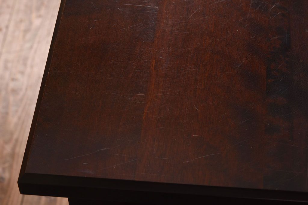 中古　北海道民芸特注品　細かく分かれた収納スペースが便利なキャビネット(ローボート、収納棚)