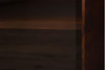 中古　北海道民芸特注品　細かく分かれた収納スペースが便利なキャビネット(ローボート、収納棚)