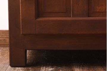 レトロ家具　昭和レトロ　リメイク　収納できる小振りな木製冷蔵庫(収納棚、ディスプレイ)