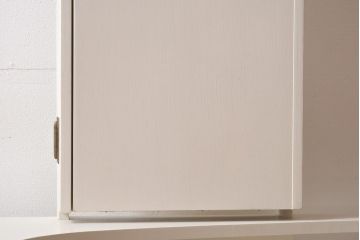 ペイント家具　レトロな佇まいが目を惹くスツール付きドレッサー(鏡台、ミラー)