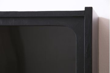 ヴィンテージ家具　イギリスビンテージ　リペイント　シックな色味の引き出し付き吊り戸棚(収納棚、飾り棚)