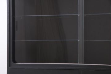 ヴィンテージ家具　イギリスビンテージ　リペイント　シックな色味の引き出し付き吊り戸棚(収納棚、飾り棚)