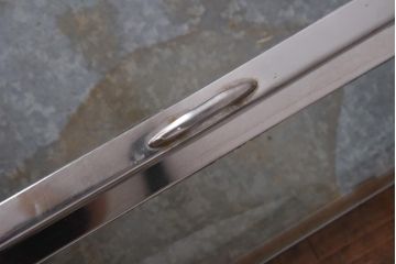 アンティーク雑貨　昭和レトロ　シャビーな雰囲気の平型ブリキガラスケース(ショーケース、飾り棚)