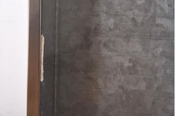 アンティーク雑貨　昭和レトロ　インダストリアルな雰囲気漂うブリキガラスケース(ショーケース、飾り棚)