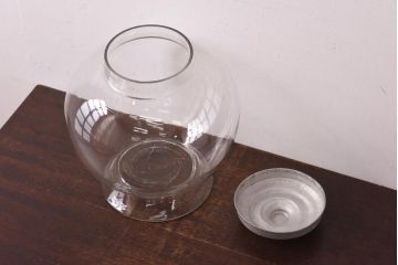 アンティーク雑貨　昭和レトロ　古いアンティーク地球瓶(ガラス瓶、ガラスビン)(1)