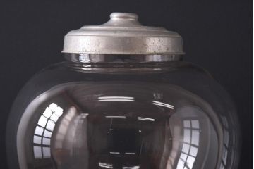 アンティーク雑貨　昭和レトロ　古いアンティーク地球瓶(ガラス瓶、ガラスビン)(1)