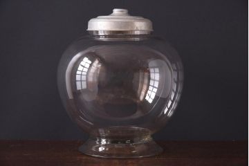 アンティーク雑貨　昭和レトロ　古いアンティーク地球瓶(ガラス瓶、ガラスビン)(1)