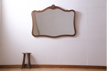 アンティーク雑貨　中古　DREXEL HERITAGE(ドレクセルヘリテイジ)　Touraine(ツーレイン)　優美なデザインが品格漂う壁掛けミラー(鏡)(定価約13万円)