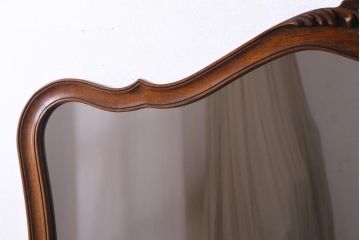 アンティーク雑貨　中古　DREXEL HERITAGE(ドレクセルヘリテイジ)　Touraine(ツーレイン)　優美なデザインが品格漂う壁掛けミラー(鏡)(定価約13万円)
