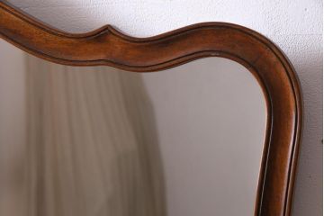 アンティーク雑貨　中古　DREXEL HERITAGE(ドレクセルヘリテイジ)　Touraine(ツーレイン)　優美なデザインが品格漂う壁掛けミラー(鏡)(定価約13万円)