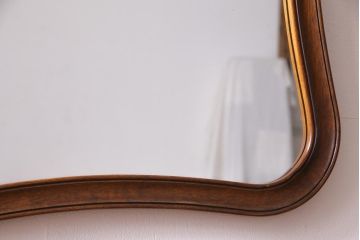 アンティーク雑貨　中古　DREXEL HERITAGE(ドレクセルヘリテイジ)　Touraine(ツーレイン)　優美なデザインが品格漂う壁掛けミラー(鏡)(定価約13万円)