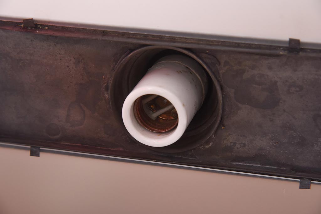 和製アンティーク　大正昭和初期　色ガラス入り　和モダンなデザインがお洒落な天井照明(吊り下げ照明、ペンダントライト)