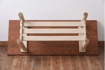 ペイント家具　リメイク品　ナチュラルな雰囲気たっぷりのセンターテーブル(リビングテーブル)