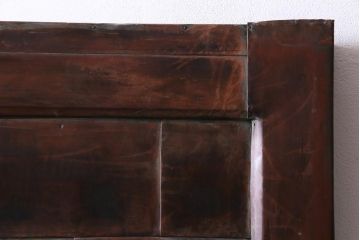 昭和初期　銅板の味わい深い風合いが目を引く蔵戸(建具、玄関戸)