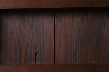 昭和初期　銅板の味わい深い風合いが目を引く蔵戸(建具、玄関戸)