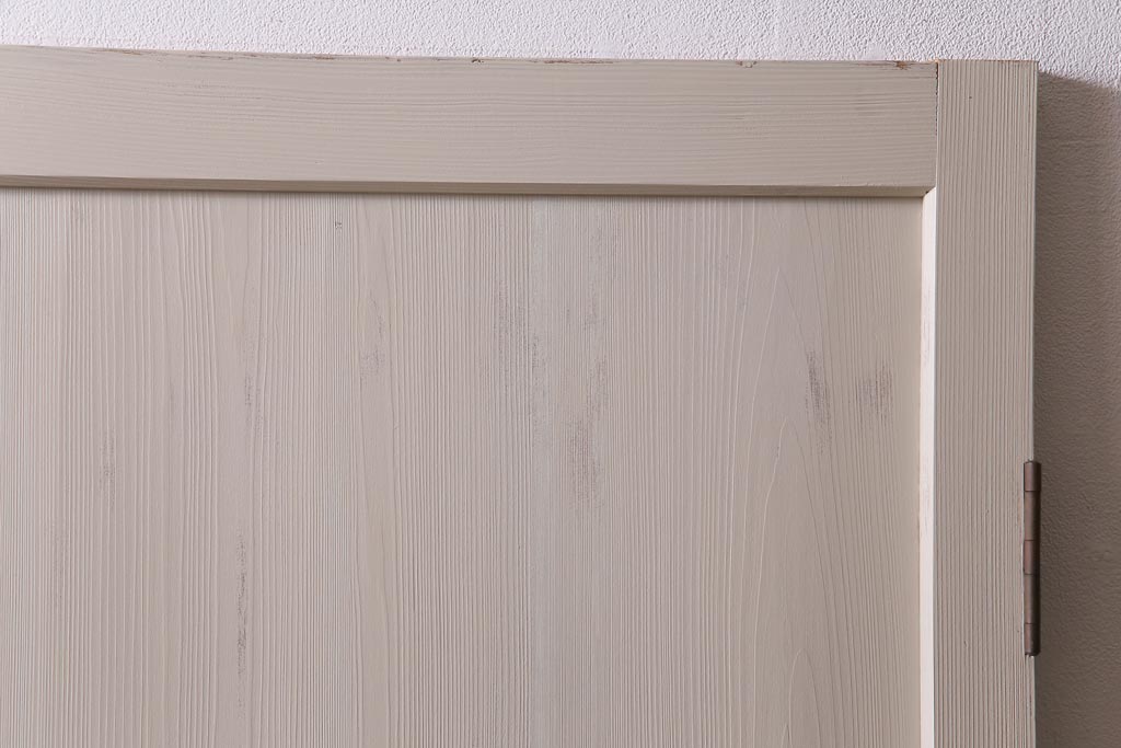 ペイント家具　バイカラーがおしゃれなモールガラス入りのドア(扉、建具)