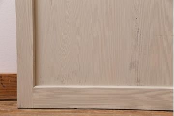 ペイント家具　バイカラーがおしゃれなモールガラス入りのドア(扉、建具)