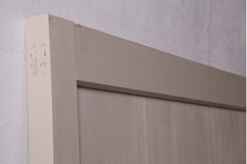 ペイント家具　バイカラーがおしゃれなモールガラス入りのドア(扉、建具)