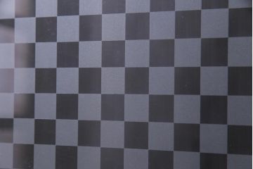 当店オリジナルガラス入り　腰板ケヤキ材　障子戸をリメイクした和モダンなガラス戸2枚セット(引戸)(1)