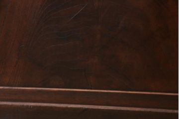 当店オリジナルガラス入り　腰板ケヤキ材　障子戸をリメイクした和モダンなガラス戸2枚セット(引戸)(1)