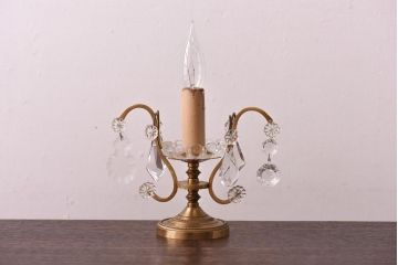 フランスアンティーク　エレガントさと可憐さが織り交じるテーブルランプ(デスクスタンド)