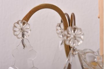 フランスアンティーク　エレガントさと可憐さが織り交じるテーブルランプ(デスクスタンド)