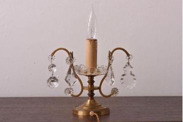 フランスアンティーク　エレガントさと可憐さが織り交じるテーブルランプ(デスクスタンド)