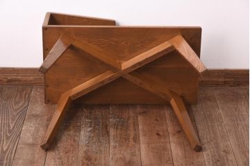 アンティーク家具　和製アンティーク　栓材　モダンなデザインがお洒落な電話台(サイドテーブル)