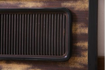 和製アンティーク　金箔と漆塗りが煌びやかさ放つ欄間(明り取り)(1)