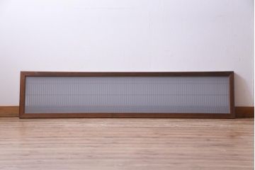 和製アンティーク　片面ガラス　繊細な桟が美しい和モダンな欄間(明り取り、ディスプレイ)