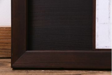 和製アンティーク　明治期　ケヤキ材　上手物　趣ある和の空間づくりにおすすめな障子戸付き欄間(明り取り、ディスプレイ)