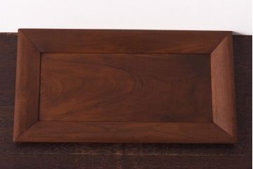 指物工芸　大正昭和初期　シンプルで使い勝手の良い桑材製のトレー(お盆)