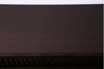 中古　九州民芸家具　シックな雰囲気とモダンなデザインが魅力的なサイドボード(収納棚)