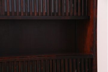 中古　九州民芸家具　シックな雰囲気とモダンなデザインが魅力的なサイドボード(収納棚)