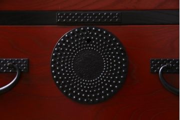 中古　伝統民芸家具　岩谷堂箪笥　和とモダンが融合した立長箪笥(整理箪笥、チェスト)