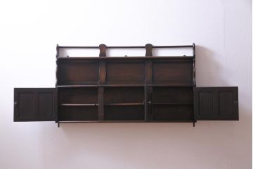 ヴィンテージ家具　イギリスビンテージ　ERCOL(アーコール)　大人の雰囲気漂う上質な壁掛け収納(ウォールシェルフ、吊り戸棚)