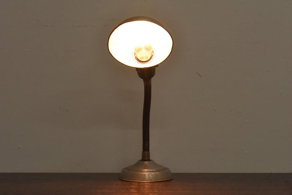 昭和レトロ　シェードランプ スタンドライト 昭和レトロ 電気スタンド 布シェード スタンドライト 卓上ランプ