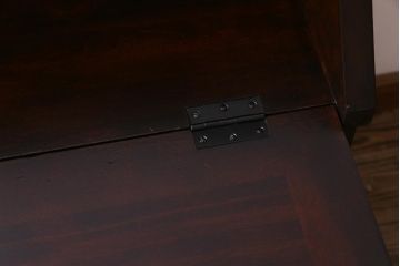 中古　松本民芸家具　収納力に富んだT型ライティングビューロー(引き出し、ワークデスク、在宅ワーク、在宅用)(定価約31万円)