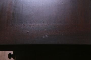 中古　松本民芸家具　収納力に富んだT型ライティングビューロー(引き出し、ワークデスク、在宅ワーク、在宅用)(定価約31万円)