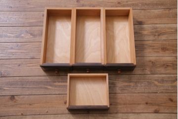 中古　松本民芸家具　収納力に富んだT型ライティングビューロー(引き出し、ワークデスク、在宅ワーク、在宅用)(定価約31万円)