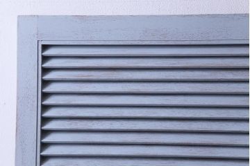 ペイント建具　シャビーな風合いがお洒落なルーバー引き戸1枚(建具)