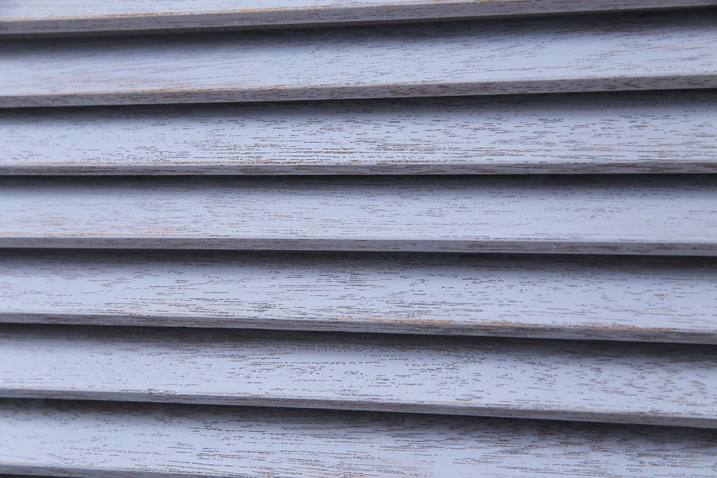 ペイント建具　シャビーな風合いがお洒落なルーバー引き戸1枚(建具)