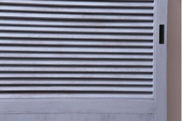 ペイント建具　シャビーな風合いがお洒落なルーバー引き戸1枚(建具)