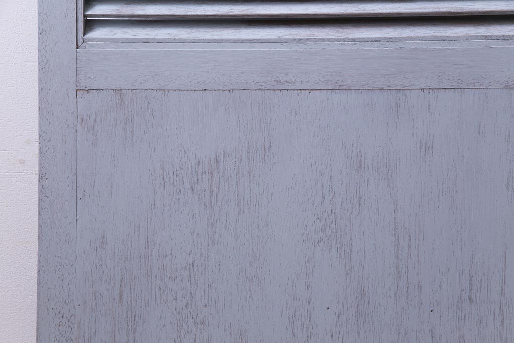 ペイント建具　シャビーな風合いがお洒落なルーバー引き戸1枚(建具)